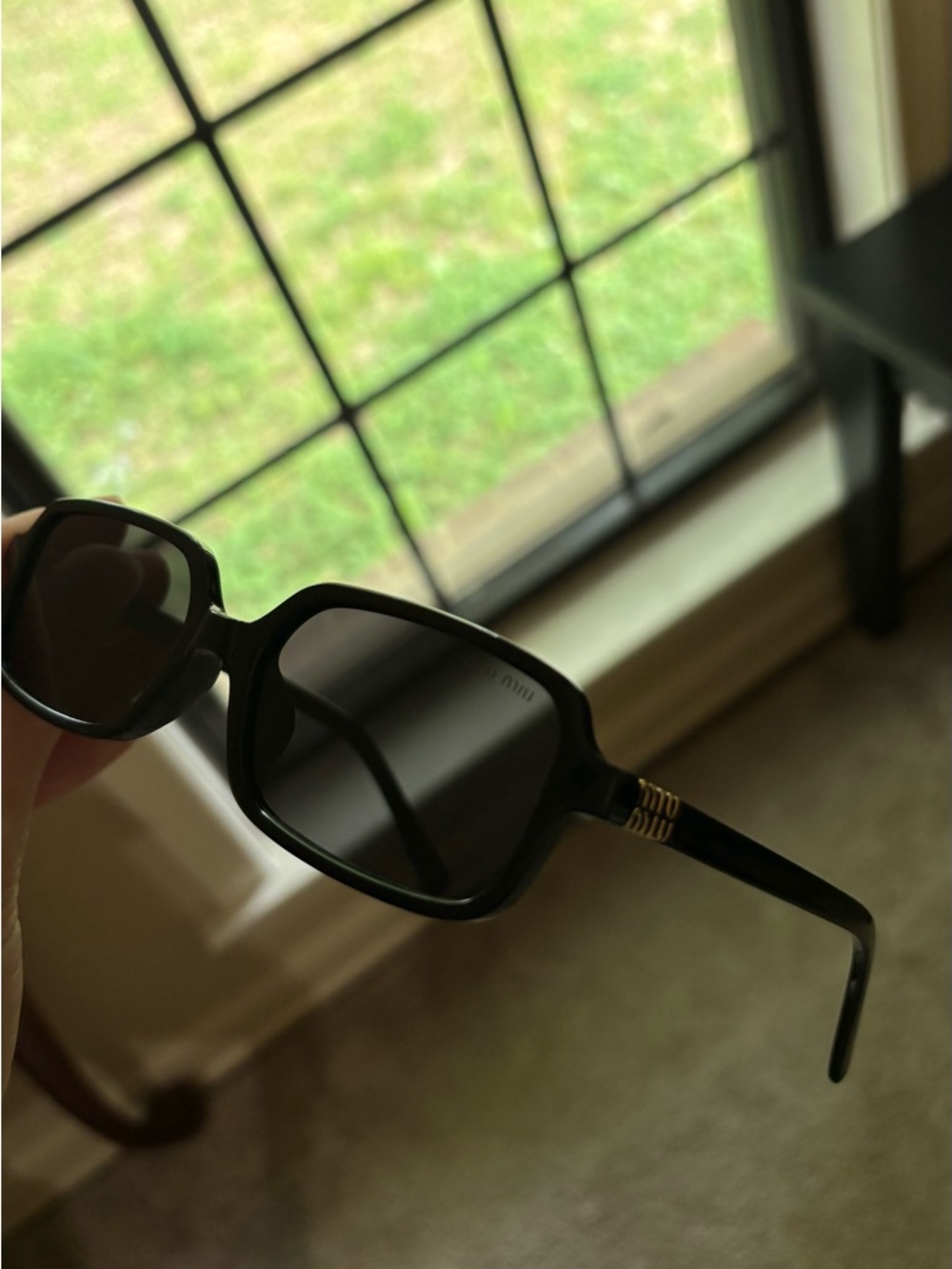black sunglasses